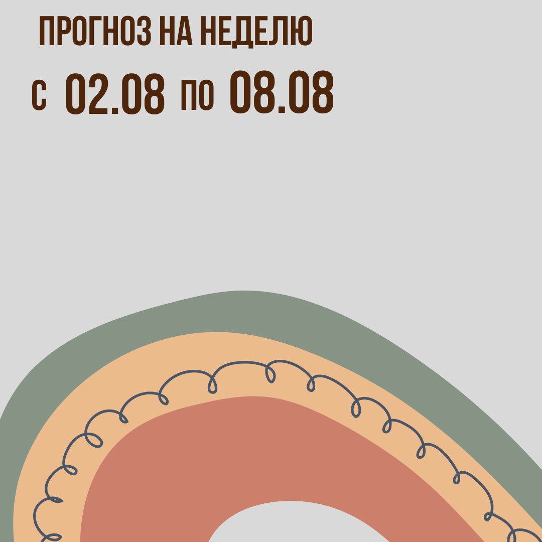 Прогноз на неделю с 2 по 8 августа