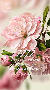 Обои для компьютера или телефона со счастливым числом месяца 7272