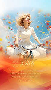 Обои для компьютера или телефона со счастливым числом месяца 3388