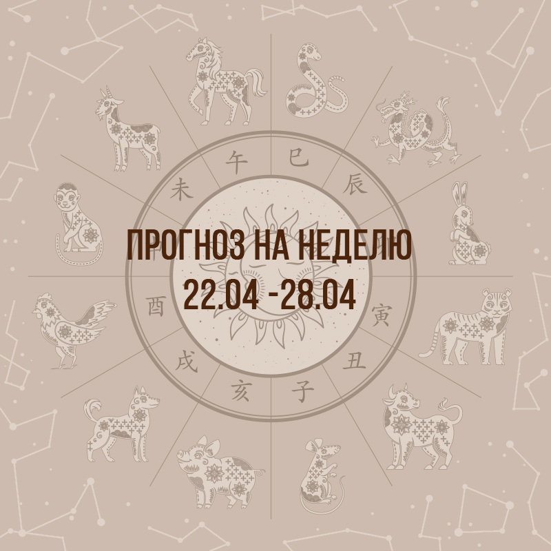 Прогноз на неделю с 22 по 28 апреля