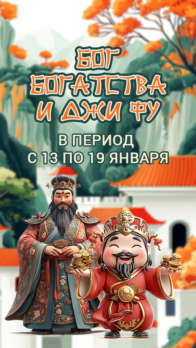 Прогноз на неделю (13-19) : Бог богатства и Джи Фу