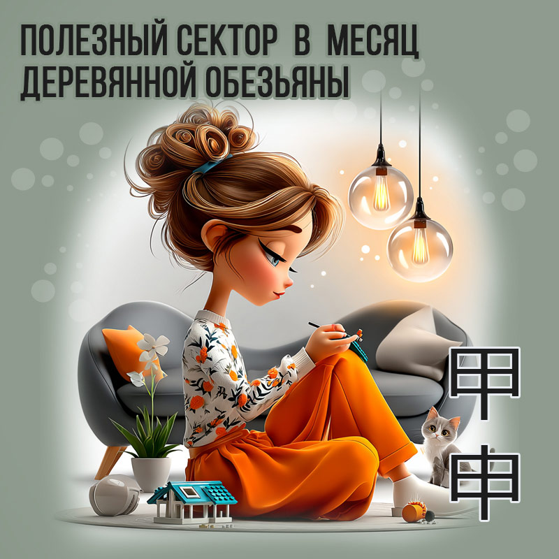 Полезный сектор в Августе (месяц Деревянной Обезьяны)