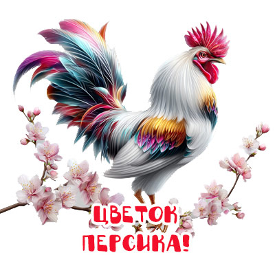 Петух - это Цветок Персика