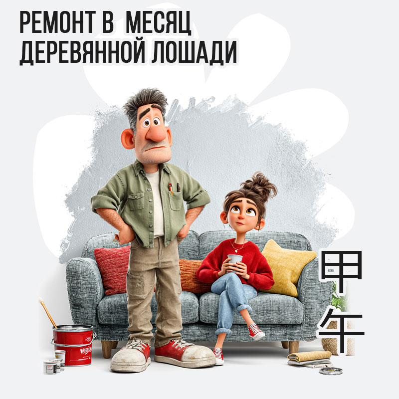Ремонт в Июне (месяц Деревянной Лошади)