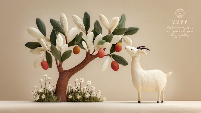 Обои для компьютера или телефона со счастливым числом месяца 2277